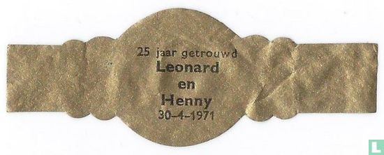 25 years married Leonard and Henny 30-4-1971 - Image 1