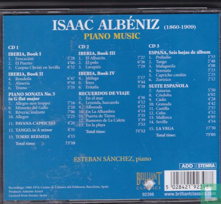 Isaac Albéniz Piano Music - Afbeelding 2