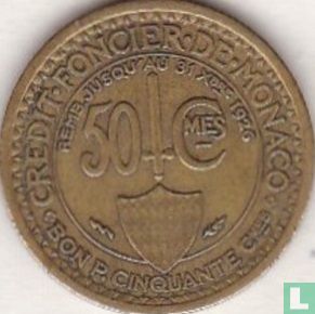 Monaco 50 centimes 1924 - Afbeelding 2