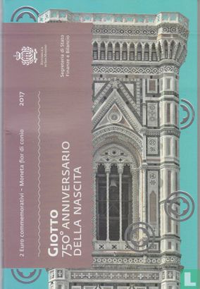 San Marino 2 euro 2017 (folder) "750th anniversary of the birth of Giotto di Bondone" - Image 1