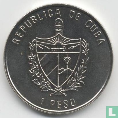 Kuba 1 Peso 1996 "Ruby-throated hummingbird" - Bild 2