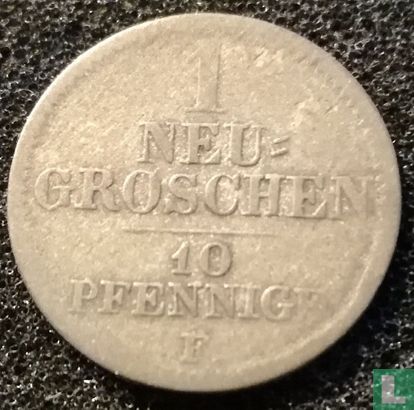 Saxony-Albertine 1 neugroschen / 10 pfennige 1856 - Image 2