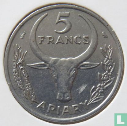 Madagaskar 5 francs 1968 - Afbeelding 2