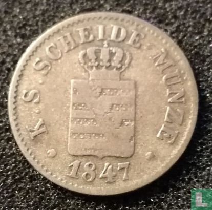 Saxony-Albertine 1 neugroschen / 10 pfennige 1847 - Image 1
