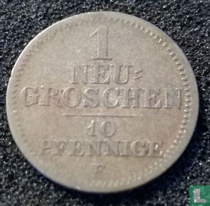 Saxony-Albertine 1 neugroschen / 10 pfennige 1847 - Image 2