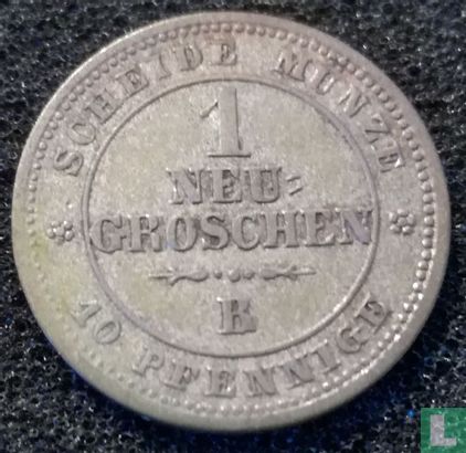 Saksen-Albertine 1 neugroschen / 10 pfennige 1865 - Afbeelding 2