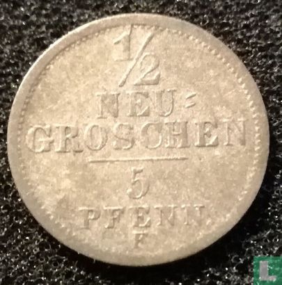 Saxony-Albertine ½ neugroschen / 5 pfennige 1849 - Image 2