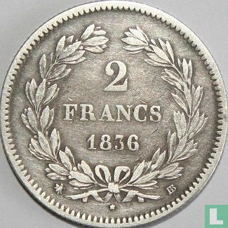 France 2 francs 1836 (BB) - Image 1