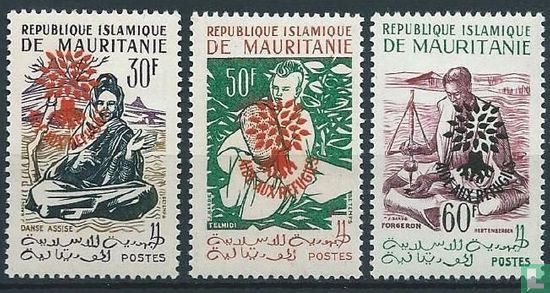 Refugee year with overprint
