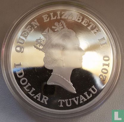 Tuvalu 1 dollar 2010 (PROOF) "20 years Reunification of Germany" - Image 1