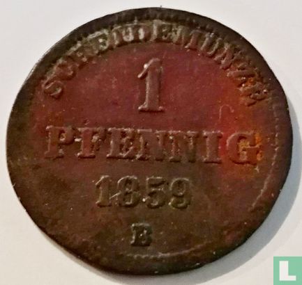 Birkenfeld 1 pfennig 1859 - Afbeelding 1