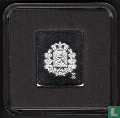 Zilveren Postzegel Koning Willem III 1852 - Afbeelding 2