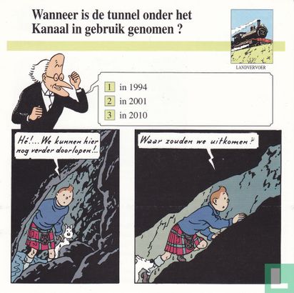 Landvervoer: Wanneer is de tunnel onder het Kanaal in gebruik genomen? - Image 1