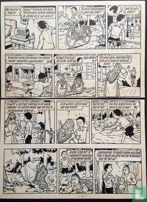 Vandersteen, Willy - page originale (p.4) Bob et Bobette - Les Nerviлrs nerveux - avec luxe pleine grandeur hc - (1963/2016) - Image 1