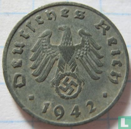 Empire allemand 1 reichspfennig 1942 (F) - Image 1