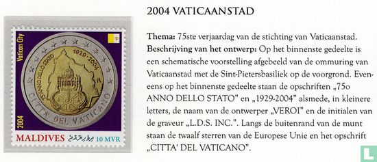 Euros sur Timbres: Vatican - Image 2