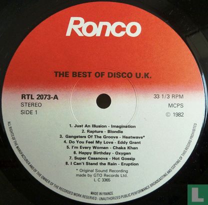 The Best of Disco U.K. - Afbeelding 3