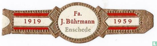 Fa. J. Bührmann Enschede - 1919 - 1959 - Afbeelding 1