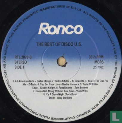 The Best of Disco U.S. - Afbeelding 3