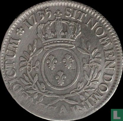 Frankrijk 1 écu 1735 (A) - Afbeelding 1