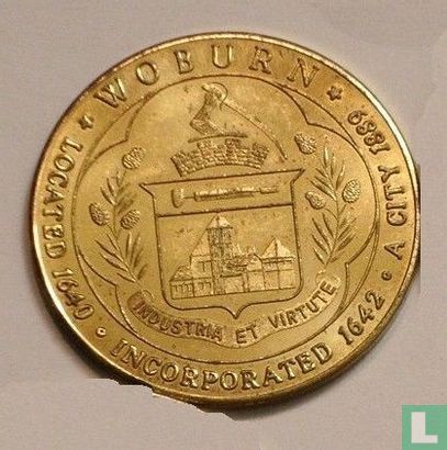 USA - Woburn, MA Souvenir Half Dollar - 325th Anniversary  1965 - Image 1