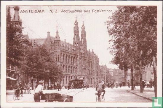 N. Z. Voorburgwal met Postkantoor.