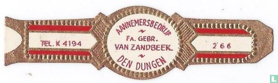Aannemersbedrijf Fa. Gebr. van Zandbeek Den Dungen - Tel. K 4194 - 266 - Image 1