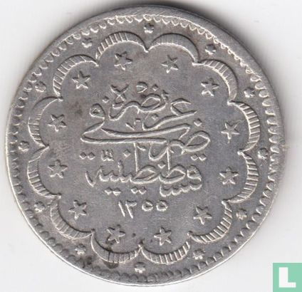 Ottomaanse Rijk 5 kurus AH1255-6 (1844) - Afbeelding 1