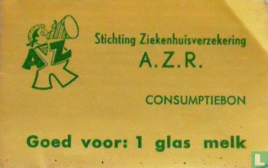 Consumptiebon A.Z.R. Stichting Ziekenhuisverzekering - Afbeelding 1