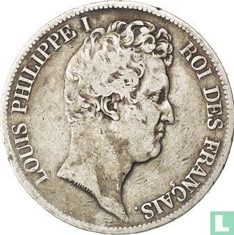 Frankrijk 5 francs 1830 (Louis Philippe I - Tekst incuse - T) - Afbeelding 2