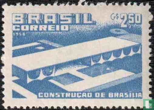 Palais des présidents construction Brasilia