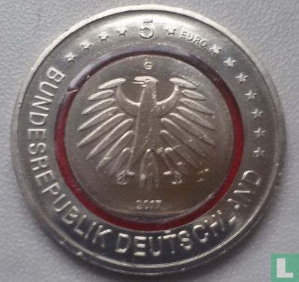 Allemagne 5 euro 2017 (G) "Tropical zone" - Image 1