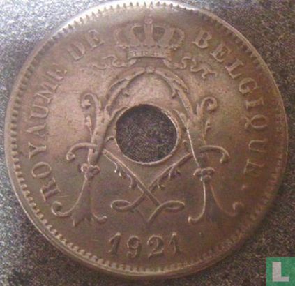België 10 centimes 1921 (FRA - enkele lijn) - Afbeelding 1