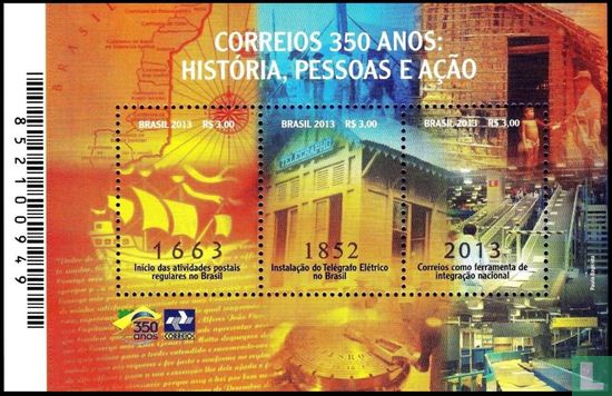 350 years Brazilian Post Office  