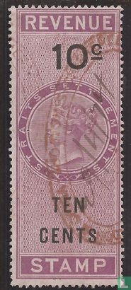 a 1874 Queen Victoria 10 cents