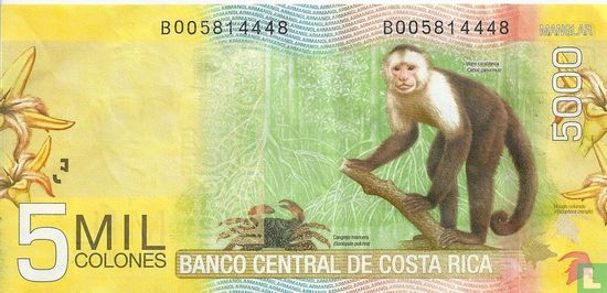 Costa Rica Colones 5000 2012 - Image 2