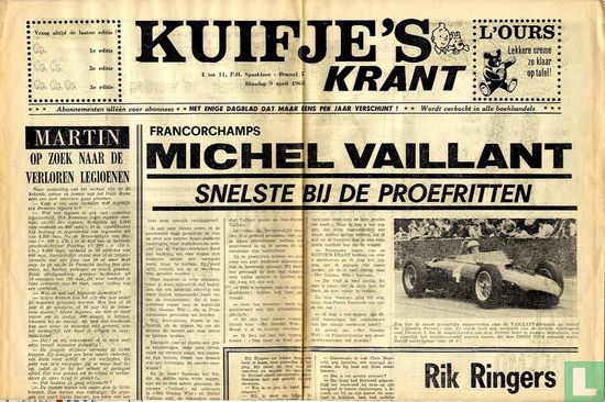 Kuifje's krant - 9 april 1963 - Afbeelding 1