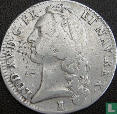 France 1 écu 1743 (T) - Image 2