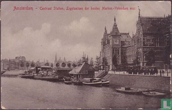 Centraal Station, Ligplaatsen der Booten Marken-Volendam enz: 