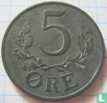 Denmark 5 øre 1944 - Image 2