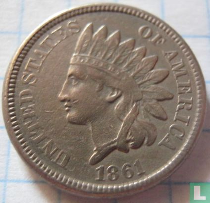États-Unis 1 cent 1861 - Image 1