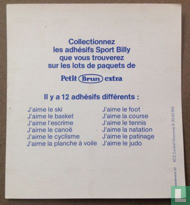 Sport Billy - J'aime le cyclisme - adhésif Petit Brun Sport Billy - J'aime le cyclisme - adhésif Petit Brun