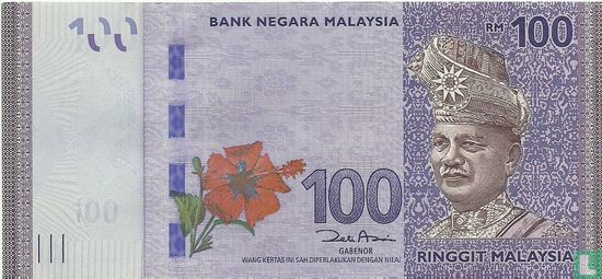 Malaysia 100 Ringgit 2012 - Image 1