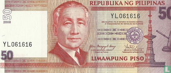 Philippines 50 Pesos 2008 - Image 1