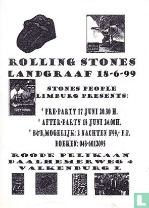 Rolling Stones: Hotel de Roode Pelikaan: folder