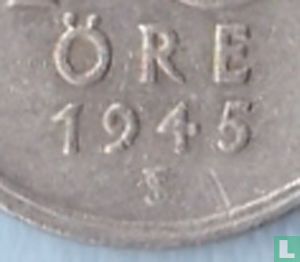Suède 10 öre 1945 (TS sans crochets) - Image 3