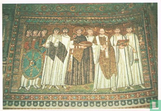 Keizer Justinianus en de hofdignitarissen - Image 1
