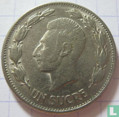 Ecuador 1 sucre 1946 - Image 2