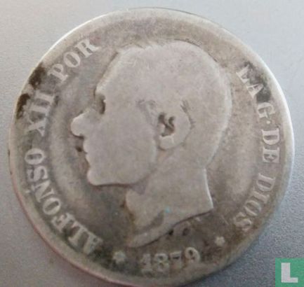 Spain 2 pesetas 1879 - Image 1