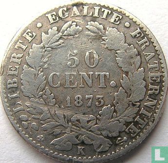 France 50 centimes 1873 (K) - Image 1